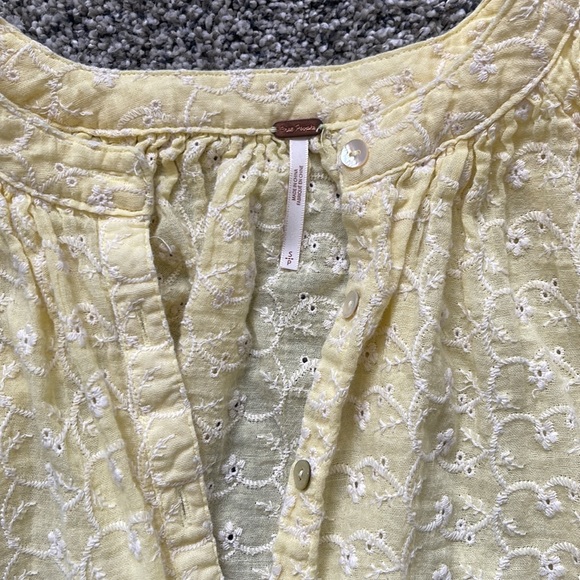 Free People From The Clouds Eyelet Blouse - Picture 4 of 5